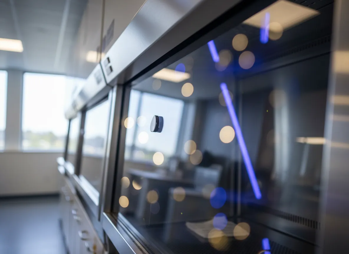 Abstract reflections on laboratory glass